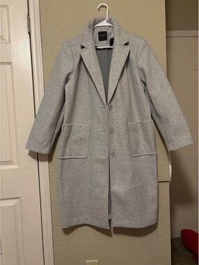 Simply Vera Vera Wang Women's XL Gray Long Wool Coat